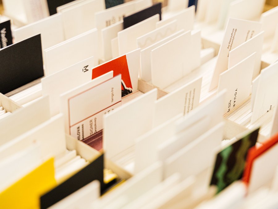 Printed samples on the press bed